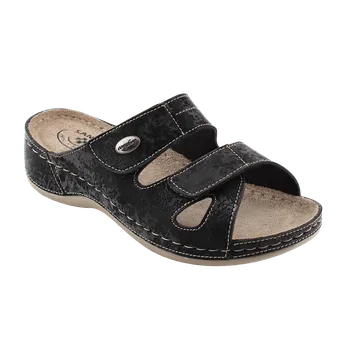 Dámské pantofle SANTÉ Dámské pantofle DS/152 ČERNÁ v.36