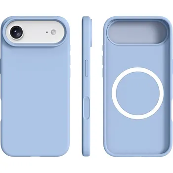 Pouzdro na mobilní telefon VSECHNONAMOBIL 123256 RUBBER MAGSAFE Silikonový kryt pro Apple iPhone Air modrý