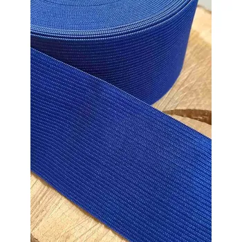Textilie Pruženka hladká šíře 55 mm barva modrá