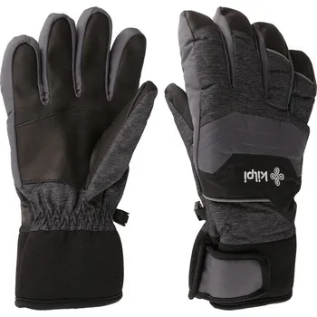 Rukavice Kilpi Skimi-U tmavě šedá UU0710 unisex zimní lyžařské prstové rukavice - M