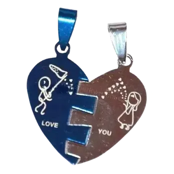 Přívěsek Přívěsky pro páry barevné 41 (Přívěsky pro dva s řetízky)