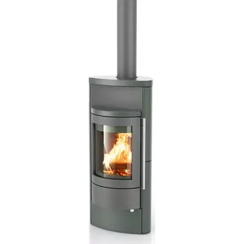 Krbová kamna Hase Luno - Keramika hladká, silvergrey, fjord