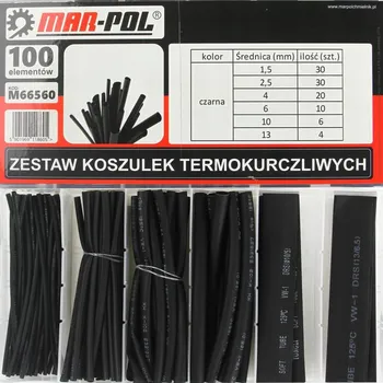 Smršťovací bužírka, sada 100ks MAR-POL M66560