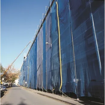 Krycí plachta Ochranná síť na lešení PE 50 g/m2, 2,57 x 10,0 m, modrá