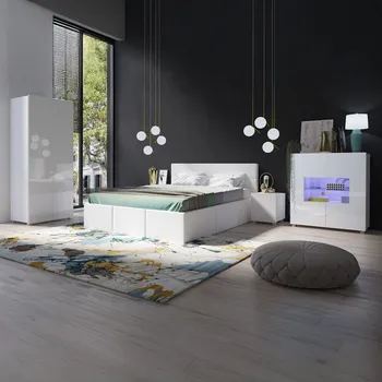 Ložnicová sestava GAB Sestava nábytku LORONA 19, Bílá