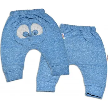 Kojenecká souprava Tepláková souprava Baby Nellys - Medvídek - modrý melír, vel. 74