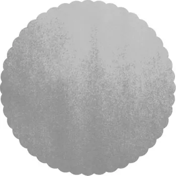 TUBA Podložky lepenkové stříbrné 30 cm, 25 ks