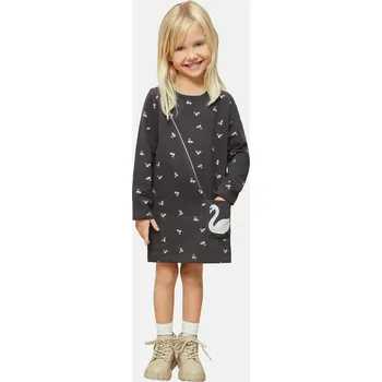 Dívčí šaty Dívčí šaty s labutím vzorem Blue Seven 773712 velikost 122 (773717)