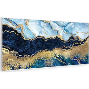 Infrazářič Klarstein Wonderwall Art Smart 700W 60x120cm Obrazový Infrapanel Modrý Mramor (10037912)