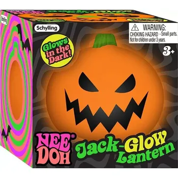 Cestovní hra Schylling NeeDoh Halloweenská dýně svítící ve tmě I.