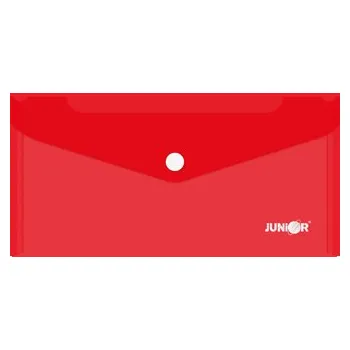 Junior Obal s patentkou PP/DL, průhledný/ červený