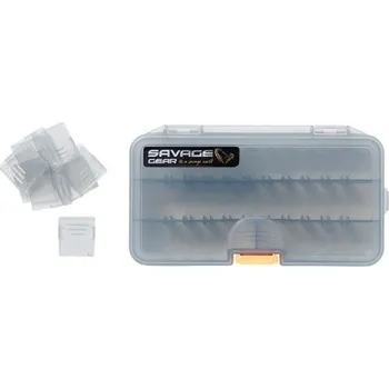 Pouzdro na rybářské vybavení Savage Gear Krabička Lurebox Smoke - 2B (16,1x9,1x3,1 cm)