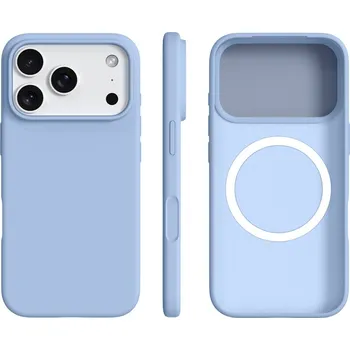 Pouzdro na mobilní telefon VSECHNONAMOBIL 123242 RUBBER MAGSAFE Silikonový kryt pro Apple iPhone 17 Pro modrý