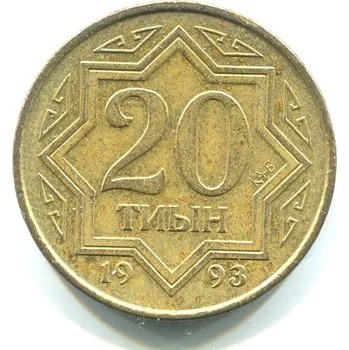 KAZACHSTÁN. 20 tiyn 1993.