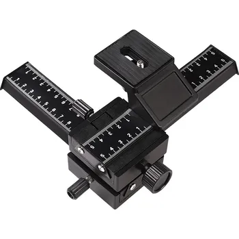 4cestný posuvník pro makro zaostřování / posuvník pro fotografování zblízka ( makrosáňky ) celokovový