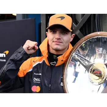 McLaren Zimní bunda Černá/Orange/Papaya Prodloužená délka