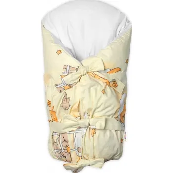 Zavinovačka Bavlněný náhradní povlak na zavinovačku 70x77cm, LALLY Medvídek na žebříku, žlutý