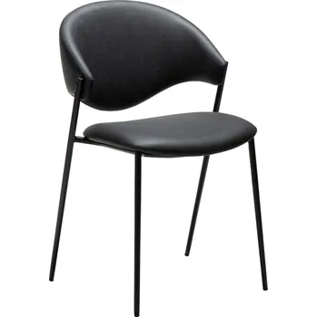 Jídelní židle ​​​​​Dan-Form Černá koženková jídelní židle DAN-FORM Zone