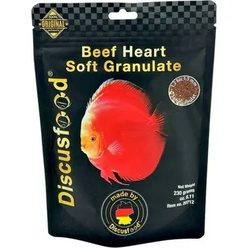 Krmivo pro rybičky Discusfood Beef Heart Soft Granulate 230g
