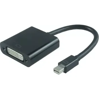 Video kabel MicroConnect Adapter Mini DisplayPort 1.2a (M) - DVI (F) černá (MDPDVI3B)