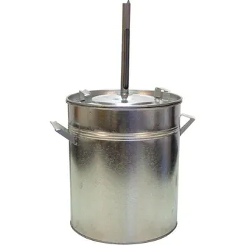 Zavařovací hrnec KOVO HB Hrnec zavařovací pozink 30 l + pouzdro na teploměr, vada poškozená poklice