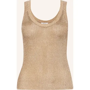 Reiss Dámský Pletený Top Imogen S Třpytivou Přízí, zlatá, 40