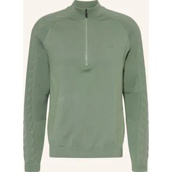 Pánská móda Boss Pánský Svetr Troyer Mirror, světle zelená, XL