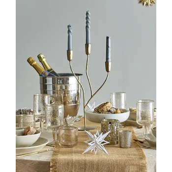 Svícen Bloomingville Zlatý svícen Lorine Bloomingville Lorine Candle Holder, Gold, Metal