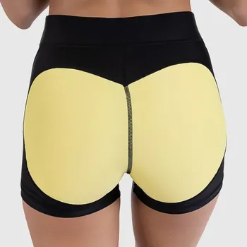 Dámské ŠORTKY HEART - Iron Aesthetics, žluté : Barva - Žlutá, Velikost - S