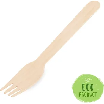 Nádobí WIMEX Vidlička drevená, 16 cm, 10 ks