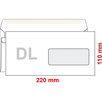 Obálka KRPA Obálka DL okénko / 25 samolepící