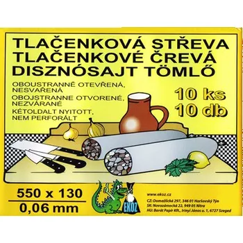 Potravinová fólie EKOZ Kapsy na tlačenku 550 x 130 mm