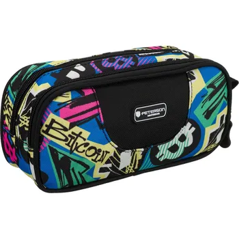 Kabelka Dvoukomorový školní penál s fotbalovým vzorem - Peterson Barva (Varianta): 75