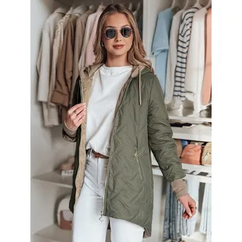 Dámská bunda s kapucí LUMERA Dstreet TY4816 Barva: Zelená, Velikost: XL