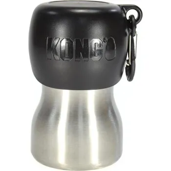 Miska pro psa Cestovní láhev H2O Stainless Steel 280ml černá KONG
