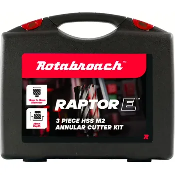 Vrták Rotabroach Sada 3 jádrových vrtáků Raptor E