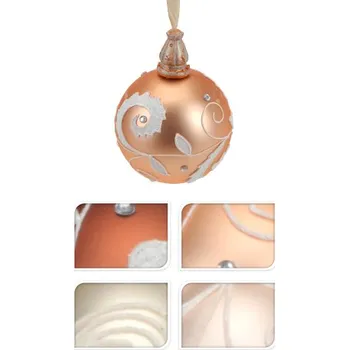 Vánoční ozdoba KOOPMAN Vánoční koule - skleněná 80 mm / bella, mix / 1ks