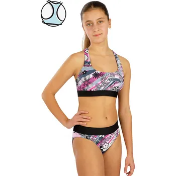 Dívčí plavky Dívčí plavky LITEX sportovní top barevné Velikost: 140