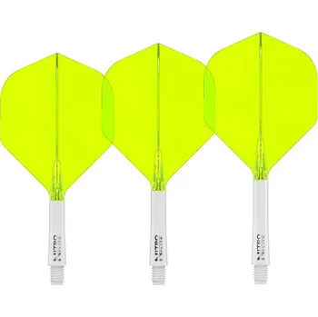 Příslušenství pro šipky Red Dragon letky Nitro Flite White & Yellow, Velikost Intermediate