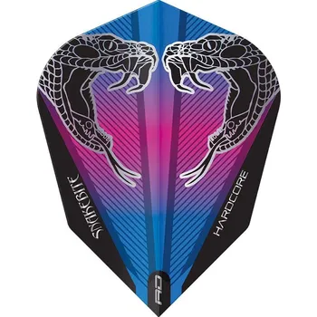 Příslušenství pro šipky Red Dragon letky Peter Wright Black Transparent V-