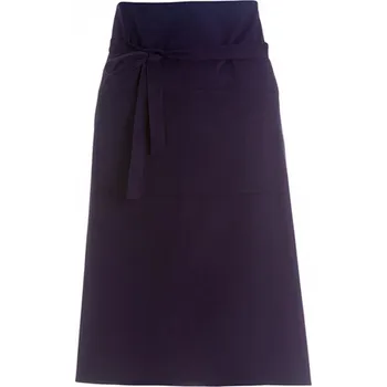 Kuchyňská zástěra Bargear Dlouhá barmanská keprová zástěra s dvojitou přední kapsou Barva: Fialová, Velikost: 89 x 79 cm K514