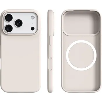 Pouzdro na mobilní telefon VSECHNONAMOBIL 123237 RUBBER MAGSAFE Silikonový kryt pro Apple iPhone 17 Pro béžový