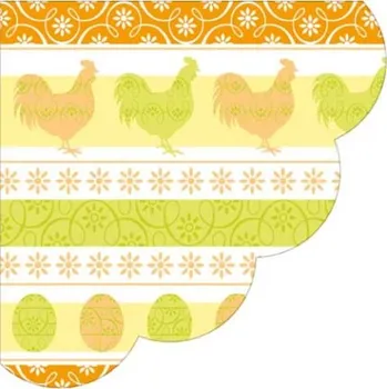 Papírový kapesník Ubrousky PAW R 32 cm Easter Look orange/green