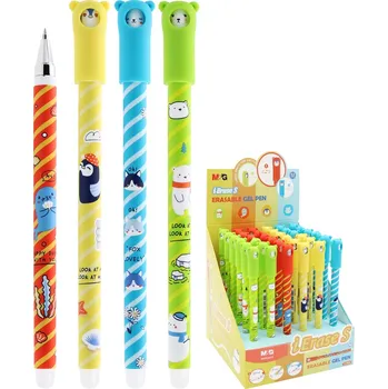 Pero gelové /gumovací M&G S Arctic Adveture 0,5 mm - modrá náplň