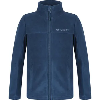 Chlapecká mikina Dětská fleecová mikina HUSKY Aflee K modrá Velikost: 140