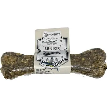 Pamlsek pro psa Pawerce žvýkací kost plněná SENIOR tuňák 17cm