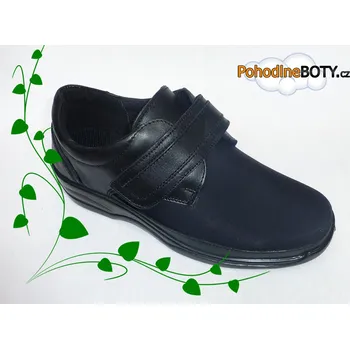 Dámská zdravotní obuv Dámské mokasíny na suchý zip Aurelia pružné 4514 halux