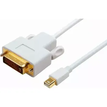 Video kabel MicroConnect Kabel Mini DisplayPort 1.2 (M) - DVI-D Dual-Link (24+1) (M) 2m bílá (MDPDVI2)