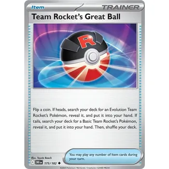 Karetní hra Team Rocket's Great Ball 175/182 - Destined Rivals Typ karty: Reverse Holo