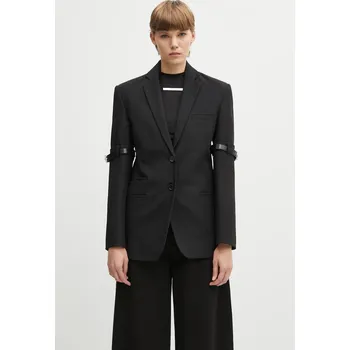 Dámské sako Sako Coperni Logo Belted černá barva, COPV37F3004, M, 99X